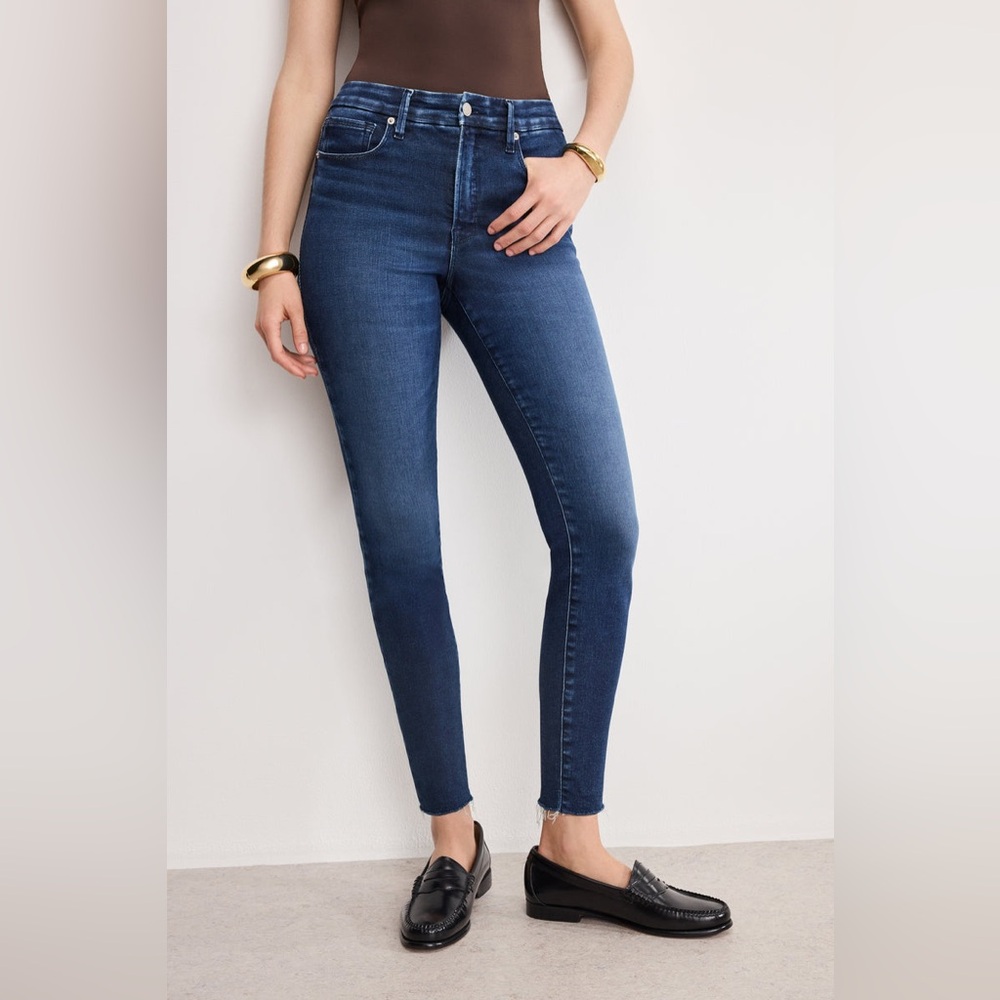 NWT Good American Good Legs Dark Wash Jeans